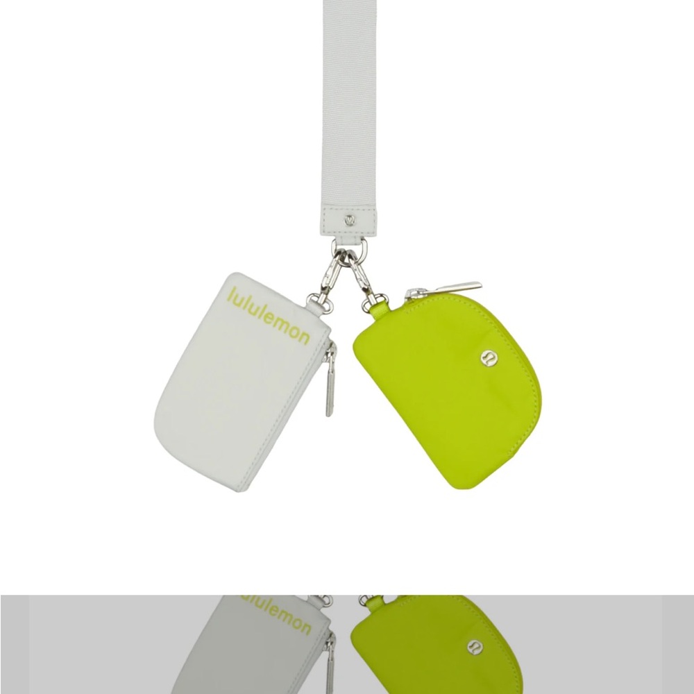 Lululemon Dual Pouch Wristlet Vapor Lichen Lime NWT - Picture 3 of 9